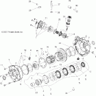 SPORTSMAN X2 800 EFI - A07TH76AU/TN76AF/AL/AU Gearcase, front (active descent control)