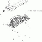SPORTSMAN X2 800 EFI - A07TH76AU/TN76AF/AL/AU Seat, passenger, bottom
