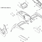 SPORTSMAN 800 EFI - A07MH76AL/AQ/AX/AY/AZ/MN76AF/AT/AY Cab, front