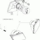 SPORTSMAN X2 500 EFI QUAD - A07TH50EA Headlight asm.