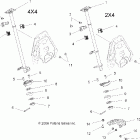 HAWKEYE 2X4/4X4 - A07LB27AA/AC/LH27AA/AB/AC/AD/AL Steering post (built 4 / 01 / 07 and before)