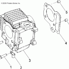 PREDATOR 50 - A07KA05CA/CB/CD Цилиндр двигателя