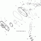 SPORTSMAN 800 EFI - A07MH76AL/AQ/AX/AY/AZ/MN76AF/AT/AY Clutch, cover and ducting
