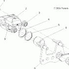 SPORTSMAN X2 500 EFI QUAD - A07TH50EA Тормозной суппорт передний