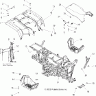 SPORTSMAN 800 EFI - A07MH76AL/AQ/AX/AY/AZ/MN76AF/AT/AY Cab, rear, seat and frame