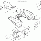 PREDATOR 500/LE - A07GJ50AA/AB/AC Cab, rear and seat