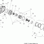 SPORTSMAN X2 800 EFI - A07TH76AU/TN76AF/AL/AU Gearcase, front