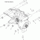 SPORTSMAN 700 EFI - A06MH68AQ Gearcase mounting, rear