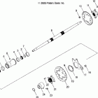 PREDATOR 500 - A06GJ50AA Axle, rear and housing
