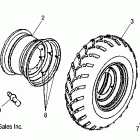 SPORTSMAN 90 - A06FA09CA Колесо заднее