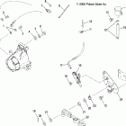 SPORTSMAN 700 EFI - A06MH68AQ Master cylinder, rear and foot pedal