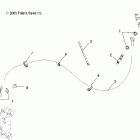 HAWKEYE 2X4/4X4 INTERNATIONAL - A06LB27FA Caliper brake line, rear, rh
