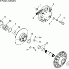 SPORTSMAN X2 500 EFI QUAD - A07TH50EA Муфта сцепления