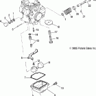 TRAIL BOSS 330 - A06CA32AA Карбюратор, нижняя часть