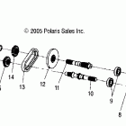 MAGNUM 330 4X4 - A06CD32AA Gearcase, output