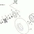 PREDATOR 500/LE - A07GJ50AA/AB/AC Wheel, hub, front and wheel, front