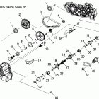 SPORTSMAN 450 - A06MH46AA Gearcase, internal