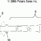 SCRAMBLER 500 4X4 - A06BG50AA Ведущий вал