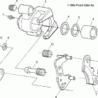 SPORTSMAN 6X6 - A06CL50AA Brake, front