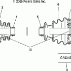 SPORTSMAN 450 - A06MH46AA Drive shaft, front