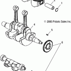 SPORTSMAN 700 - A06MH68AA Коленвал и поршни
