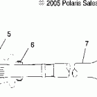 SPORTSMAN 6X6 - A07CL50AA Shaft, drive