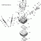 SAWTOOTH QUAD - A06PB20VA Головка цилиндра