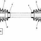 SPORTSMAN 700 EFI - A06MH68AQ Drive shaft, rear