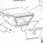 SPORTSMAN 800 EFI - A06MH76AL Storage box, rear