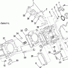 SPORTSMAN X2 500 EFI QUAD - A07TH50EA Цилиндр двигателя