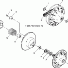 SCRAMBLER 500 4X4 - A06BG50AA Привод сцепления