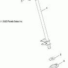 SPORTSMAN 800 EFI - A07MH76AL/AQ/AX/AY/AZ/MN76AF/AT/AY Steering post and tie rods