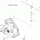 HAWKEYE 2X4/4X4 - A06LB27AA Gearcase, front, mounting (4x4)
