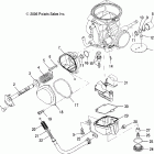 SCRAMBLER 500 4X4 - A08BG50AA Engine, lower carburetor