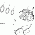 SPORTSMAN 6X6 - A06CL50AA Brake caliper, rear