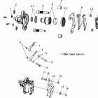 SCRAMBLER 500 4X4 - A06BG50AA Caliper mounting, rear