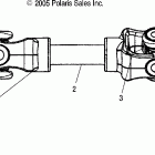 SPORTSMAN 700 EFI - A06MH68AQ Prop shaft, rear