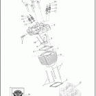 FLTRX 1KHC ROAD GLIDE (2022) CYLINDERS, HEADS AND VALVES