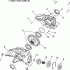 SPORTSMAN 800 EFI - A07MH76AL/AQ/AX/AY/AZ/MN76AF/AT/AY Gearcase, rear