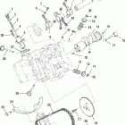 SPORTSMAN X2 500 EFI QUAD - A07TH50EA Engine, intake and exhaust