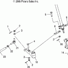 PREDATOR 500 - A06GJ50AA Рулевое управление нижняя часть