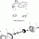 SPORTSMAN 90 - A06FA09CA Front light / brakelight