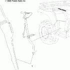 SPORTSMAN 800 EFI - A07MH76AL/AQ/AX/AY/AZ/MN76AF/AT/AY Gun boot