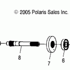 SCRAMBLER 500 4X4 - A08BG50AA Вал заднего привода
