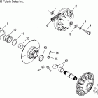 SPORTSMAN 500 EFI INTL - A07MH50FC Муфта сцепления