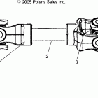 SPORTSMAN 800 EFI - A07MH76AL/AQ/AX/AY/AZ/MN76AF/AT/AY Shaft, prop, rear