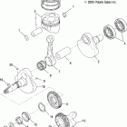 SPORTSMAN 6X6 - A06CL50AA Коленвал и поршни