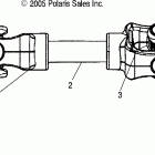 SPORTSMAN 700 - A06MH68AA Prop shaft, rear