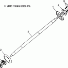 PREDATOR 50 - A07KA05CA/CB/CD Axle, rear wheel