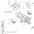 SPORTSMAN 700 EFI - A06MH68AQ Cab, rear and seat
